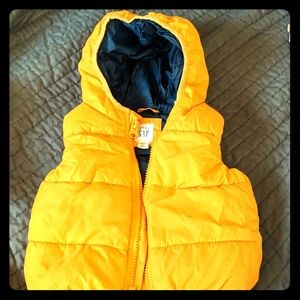 Yellow BABY Gap down vest